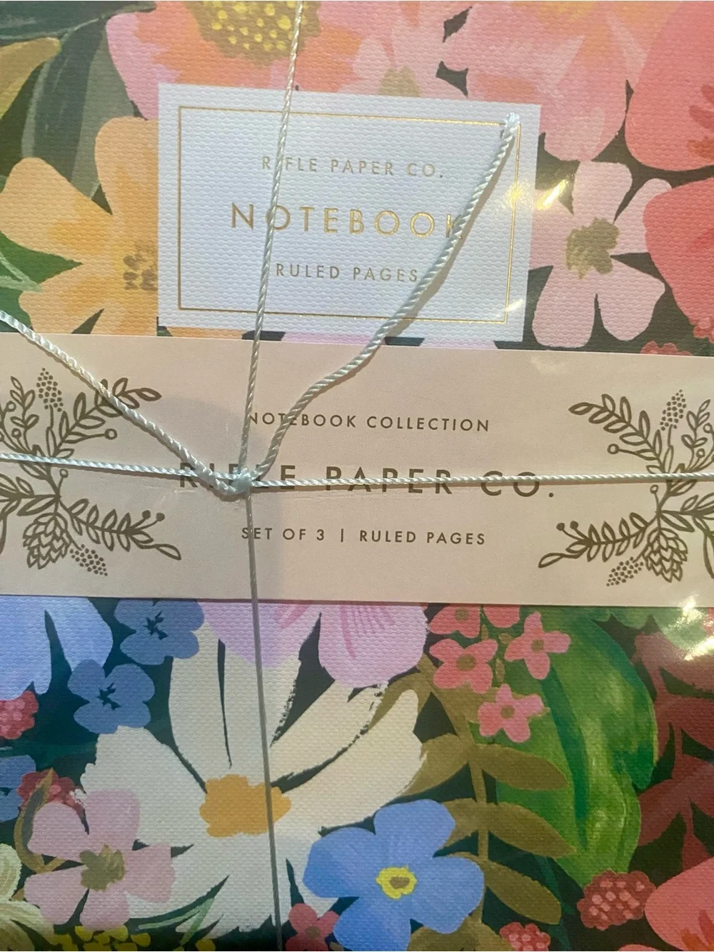 Rifle Paper Co. Floral Notebook Set - Pink, Blue, Green, Yellow